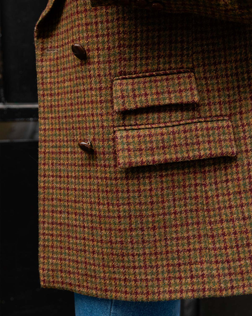 Edgar mustard houndstooth