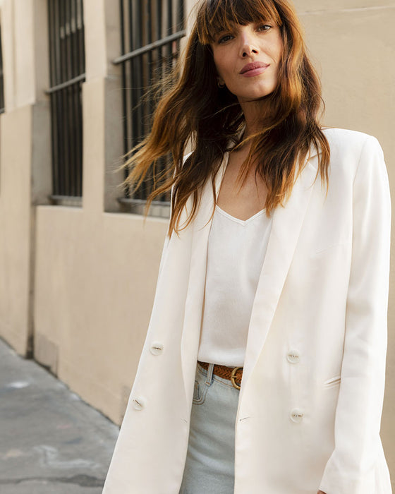 Albert - in ivory crepe