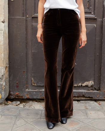 Load image into Gallery viewer, Ariane chocolate velvet