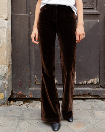 Load image into Gallery viewer, Ariane chocolate velvet