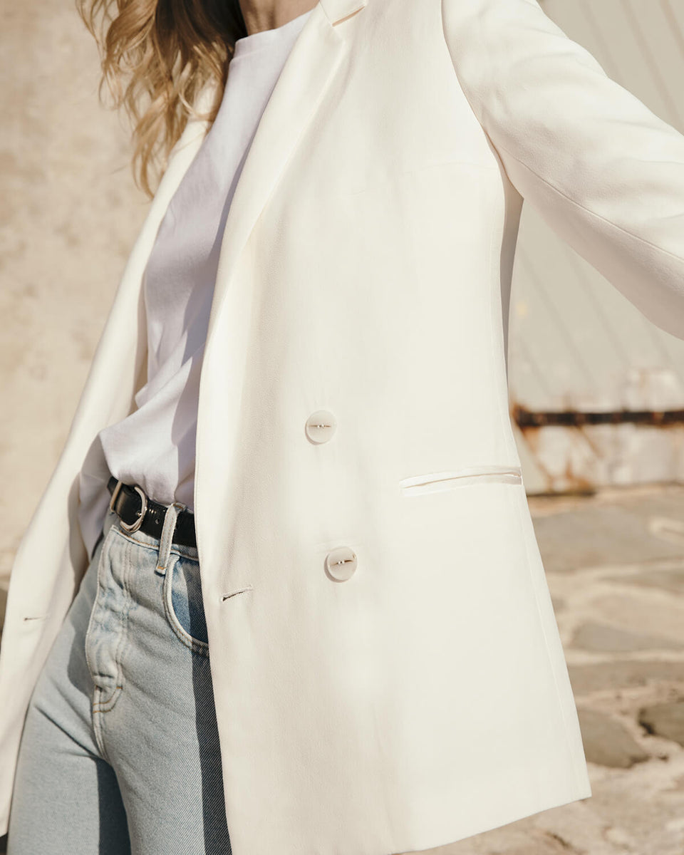 Albert - in ivory crepe