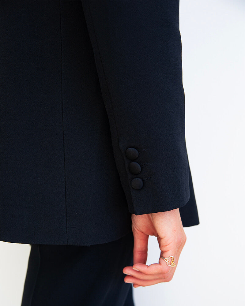 Marcel - en crepe navy