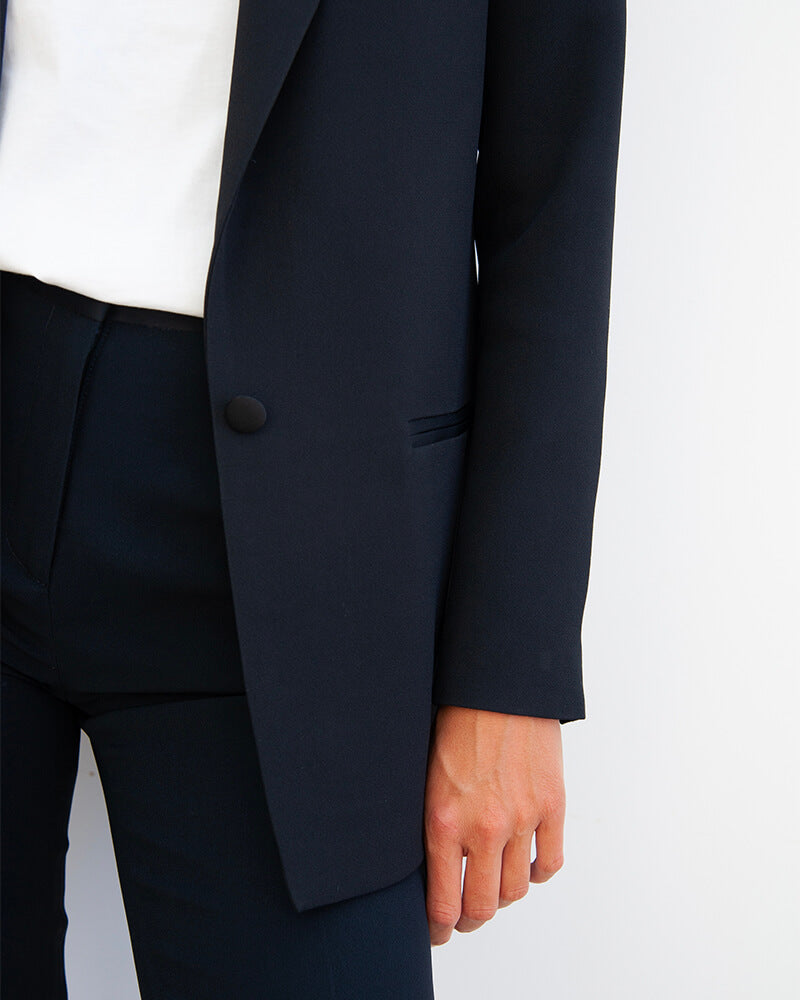 Marcel - en crepe navy