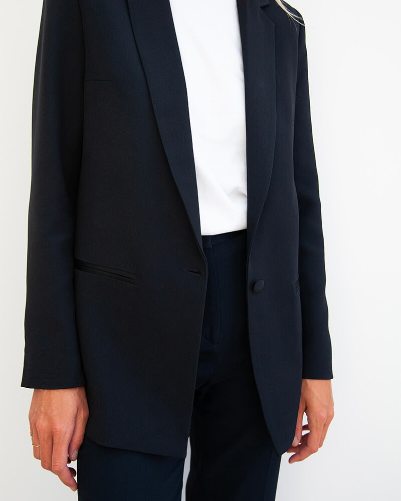 Marcel - en crepe navy