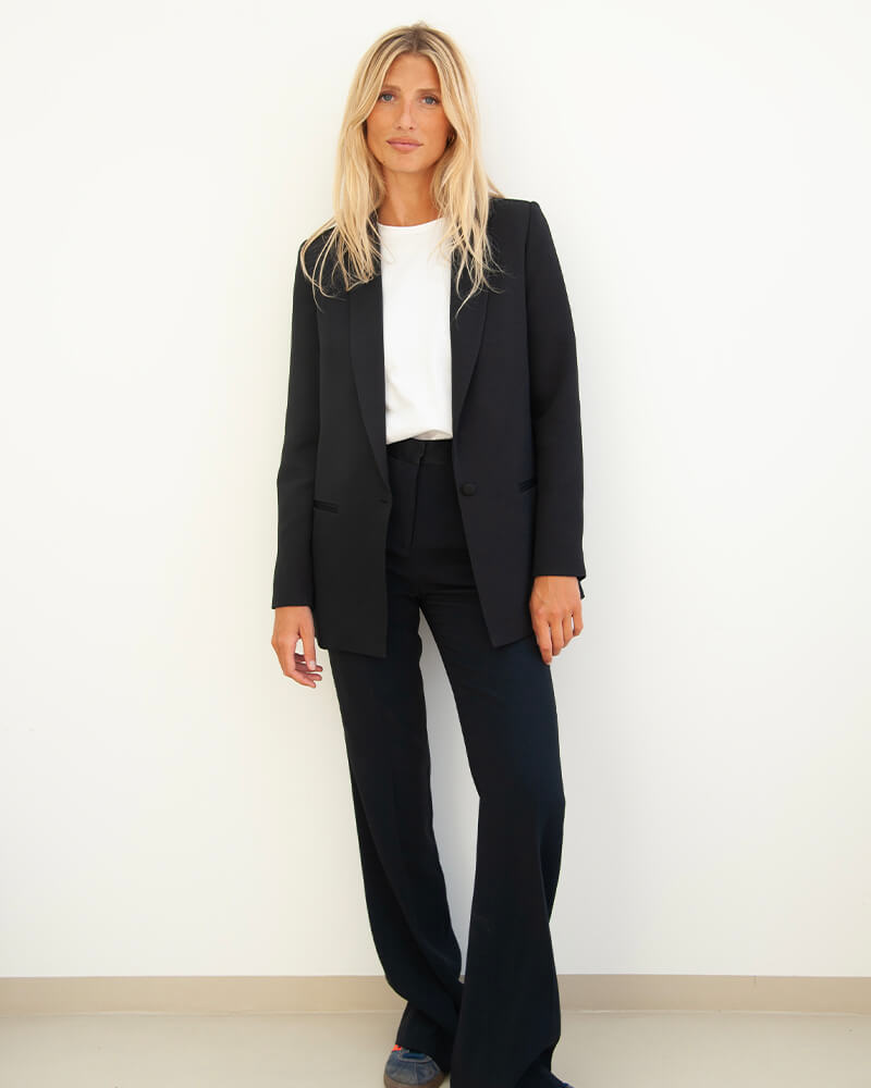 Marcel - en crepe navy