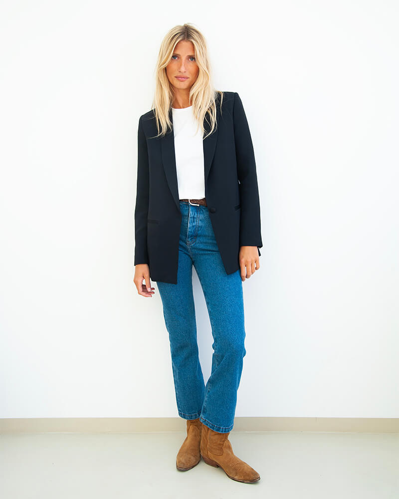 Marcel - en crepe navy