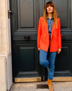 Albert - en crepe orange