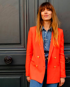 Albert - en crepe orange