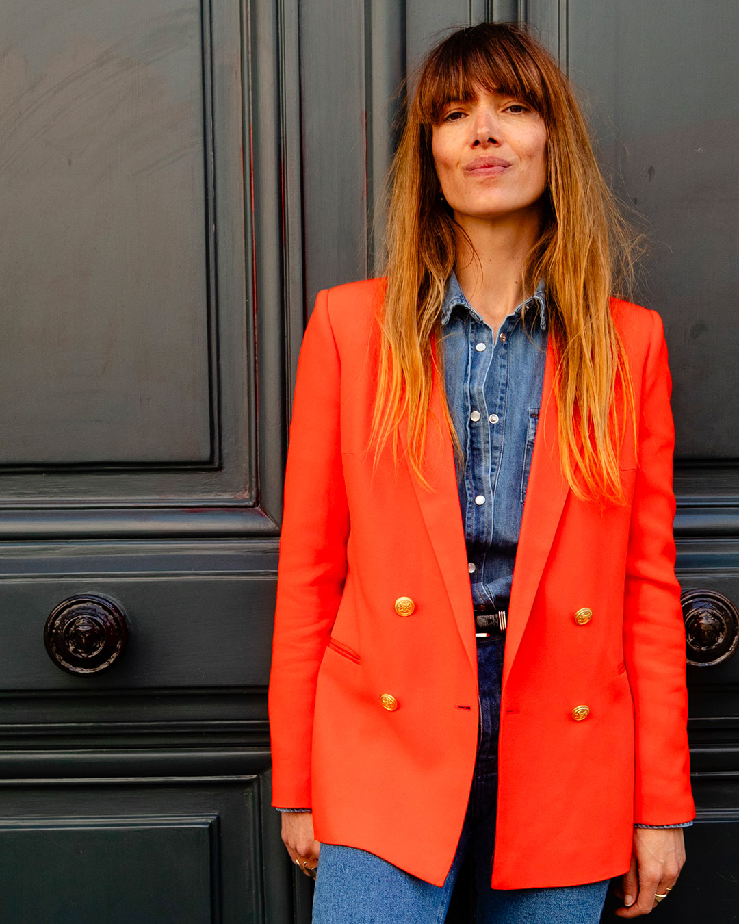 Albert - en crepe orange