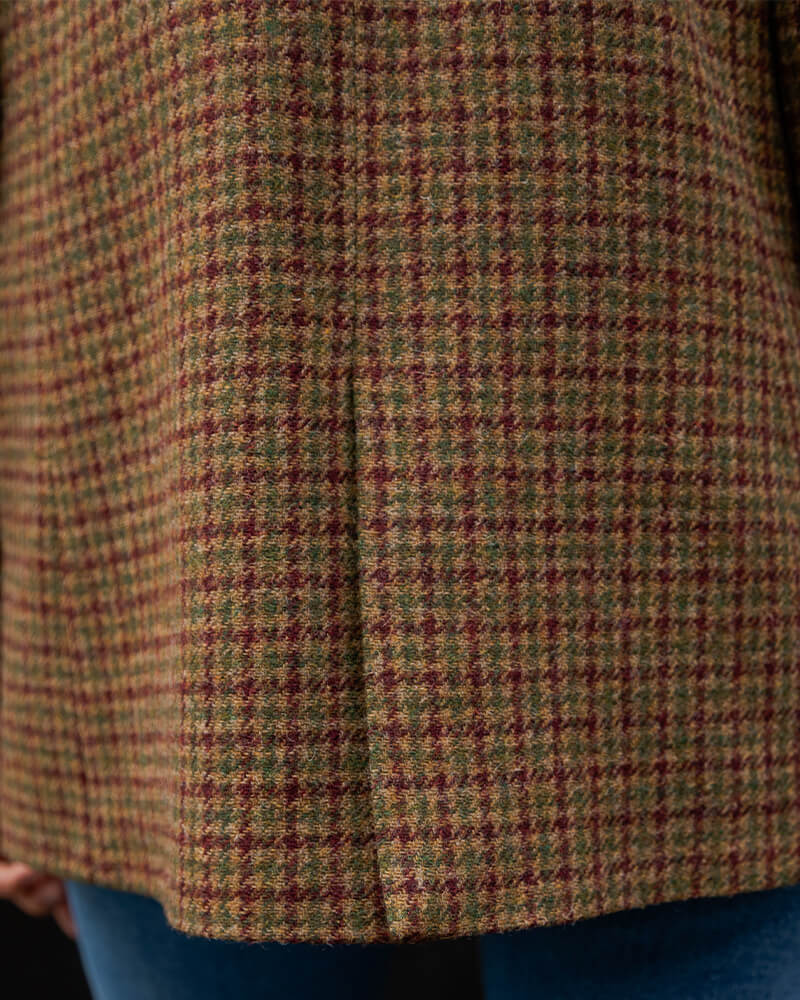 Edgar mustard houndstooth