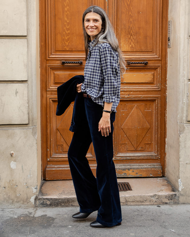Ariane navy velvet
