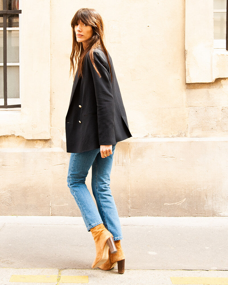 Albert - en crêpe navy