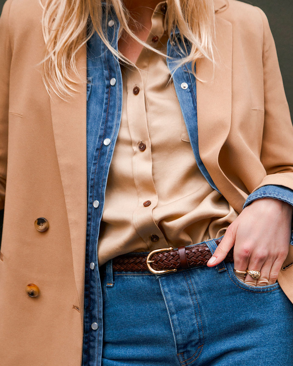 Albert - in beige crepe