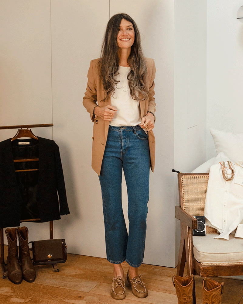 Albert - in beige crepe
