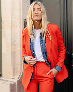 Albert - en crepe orange