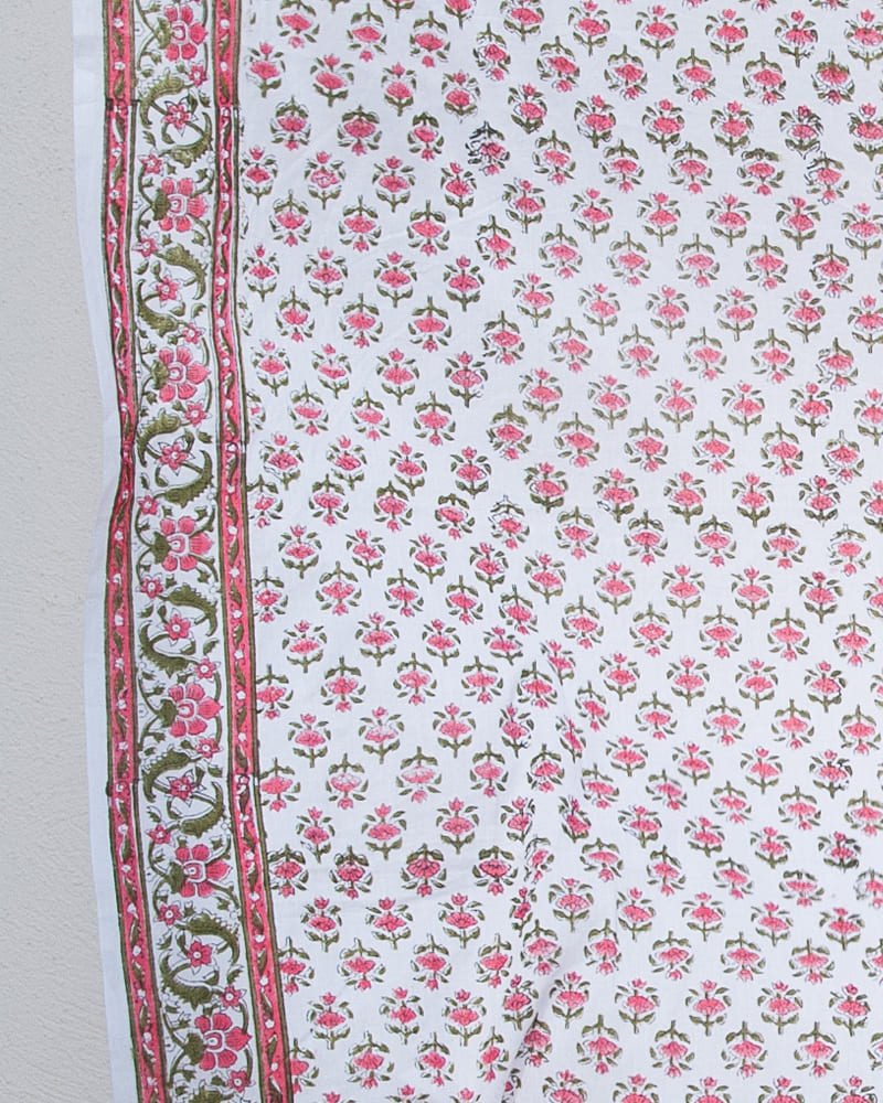 Pink Blockprint Pareo