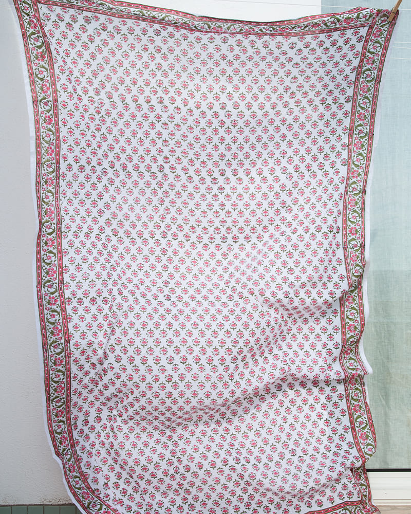 Pink Blockprint Pareo