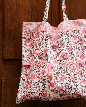 Load image into Gallery viewer, Pink Rakesh Tote Bag