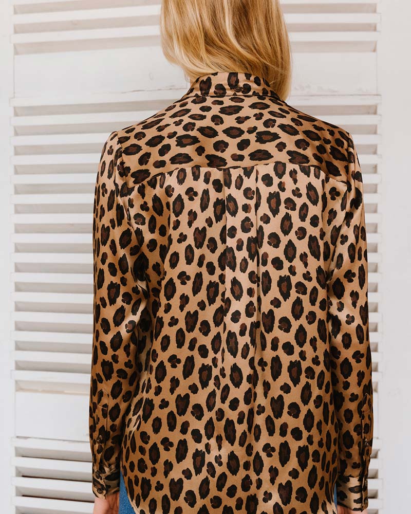 The Victor shirt in leopard silk – Mister k.