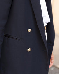 Albert - en crêpe navy